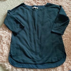 Dark teal, 3/4 sleeve top